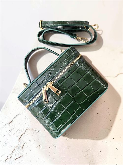 vanity bag crock SETTEBÌ | B215FOREST GREEN